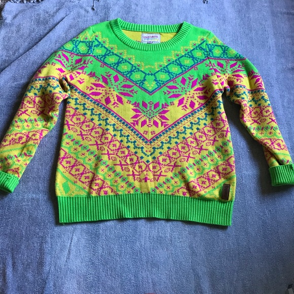 Tipsy Elves Neon Christmas Sweater 